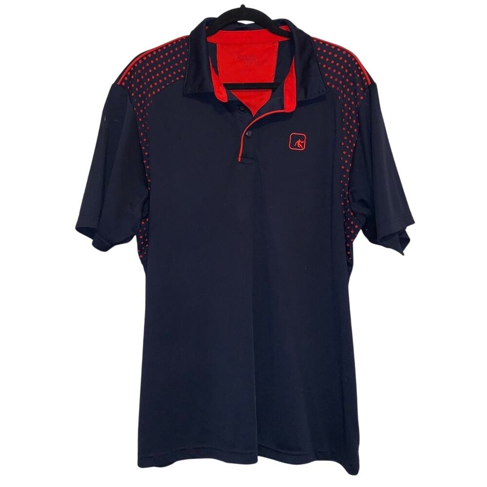 Andi Navy & Red Short Sleeve Sport Polo